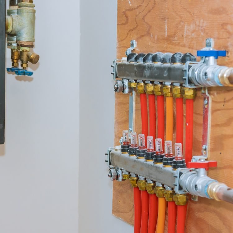 manifold on wet underfloor heating Underfloor Heating Speciialists